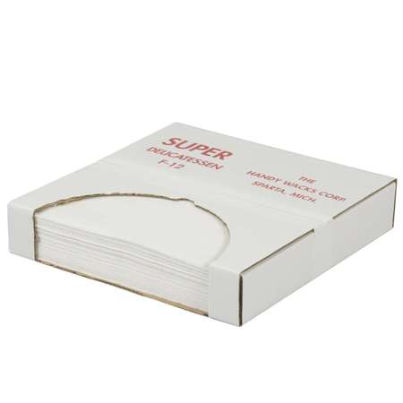 HANDY WACKS Handy Wacks 12"x12"x2.5" Flat Deli Paper, PK6000 F-12